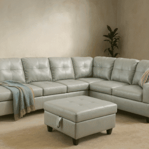 L Shaped Couch PU Leather Sectional Couches for Living Room