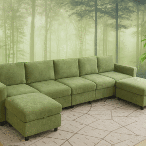 107”Modular Sectional Sofa Convertible U Shaped Sofa Couch