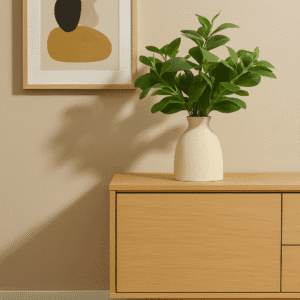 16" Artificial Eucalyptus Stems Potted Plant Indoor Fake Plants