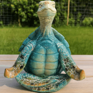 Sea Turtle Meditating Coastal Beach Decorations