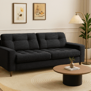 MAXYOYO 3 Seater Couch for Living Room, Boneless Couch