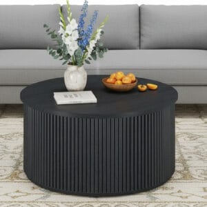 FATORRI Round Coffee Table with Storage