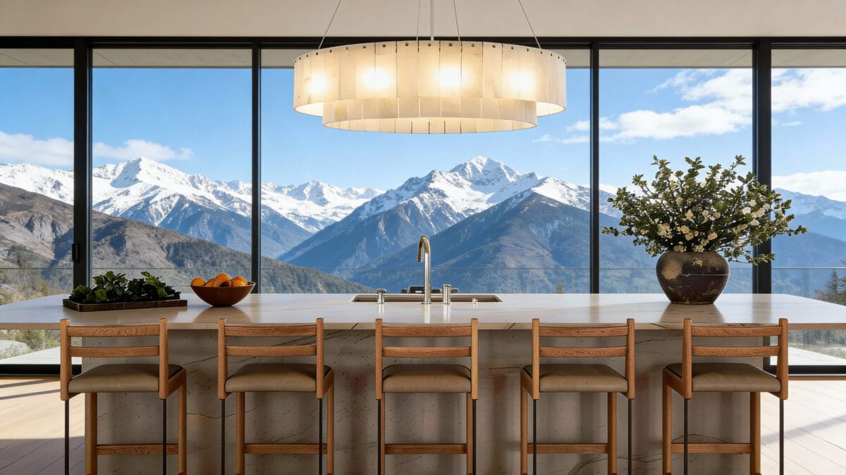 Alabaster Modern Luxury Round Chandelier: 31" Natural Marble