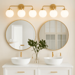 Mid Century Farmhouse Vanity Lighting